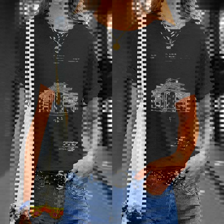 フランク・ロイド特許tシャツ ユニークなtシャツ Tシャツ 彼女への贈り物