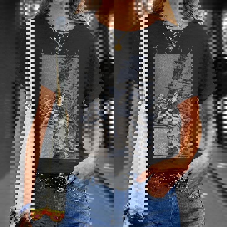 フランシスコ・ゴヤ 理性の眠りが怪物を生む Tシャツ 彼女への贈り物