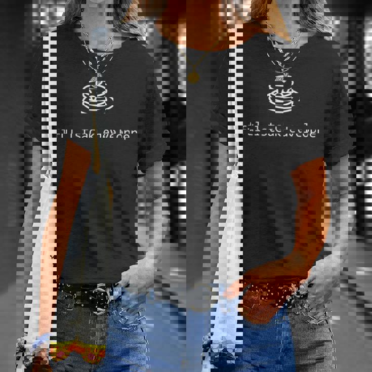 フルスタックの開発プログラマー 長袖tシャツ Tシャツ 彼女への贈り物