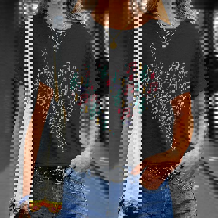 フルートハート フルート奏者 フルート奏者 マーチングバンド音楽 Tシャツ 彼女への贈り物