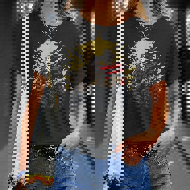 フレディ・アンド・ジェイソン・ゲーミング Tシャツ 彼女への贈り物