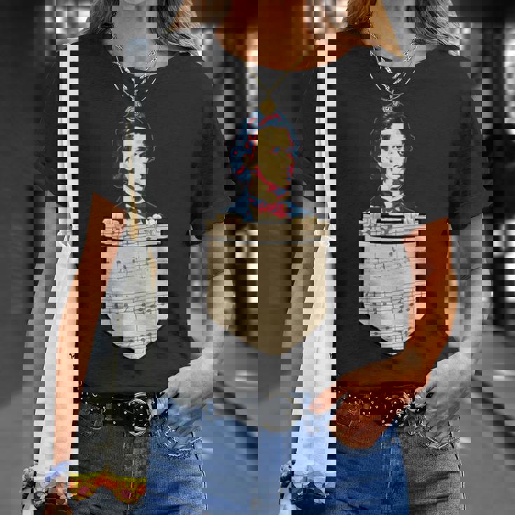 フレデリック・ショパン レトロ プロパガンダ Tシャツ 彼女への贈り物