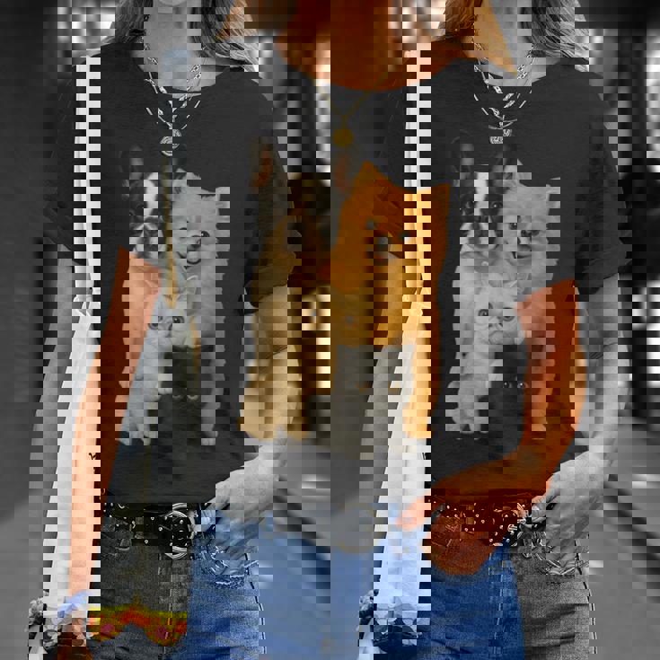 フレンチブルドッグ ポメラニアン エキゾチック ショートヘア マンチキン 猫 Tシャツ 彼女への贈り物