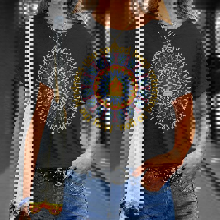 ブッダ ゴータマ マインドフルネス 平和 愛 優しさ 瞑想 Tシャツ 彼女への贈り物