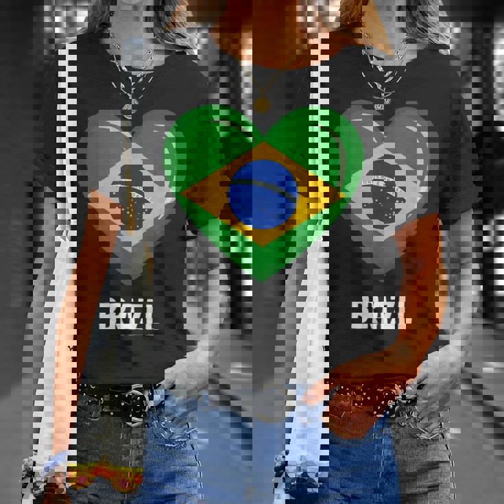 ブラジル国旗シャツ Tシャツ 彼女への贈り物