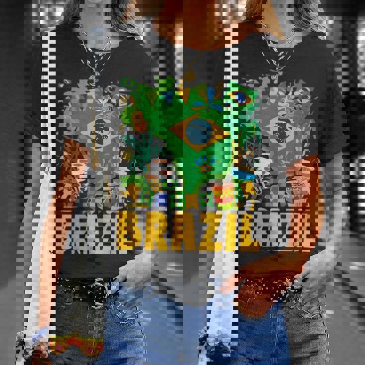 ブラジル国旗衣装のアイデア ブラジル&ブラジルの国旗 Tシャツ 彼女への贈り物