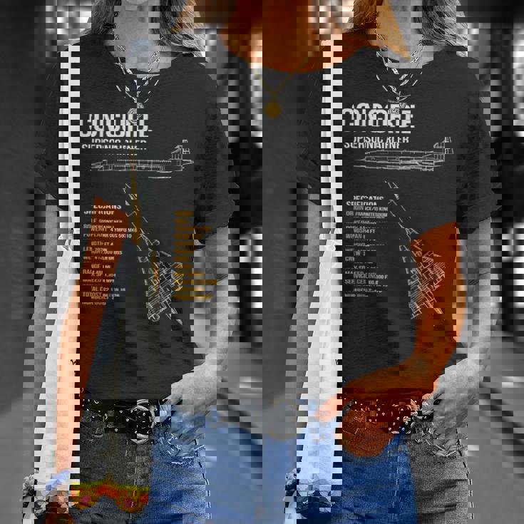 ブリティッシュコンコルド旅客機 Tシャツ 彼女への贈り物