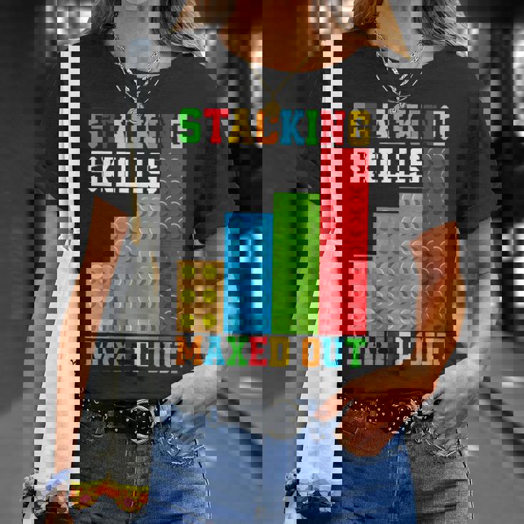 ブロックブロック-積み重ねスキルの最大化 Tシャツ 彼女への贈り物