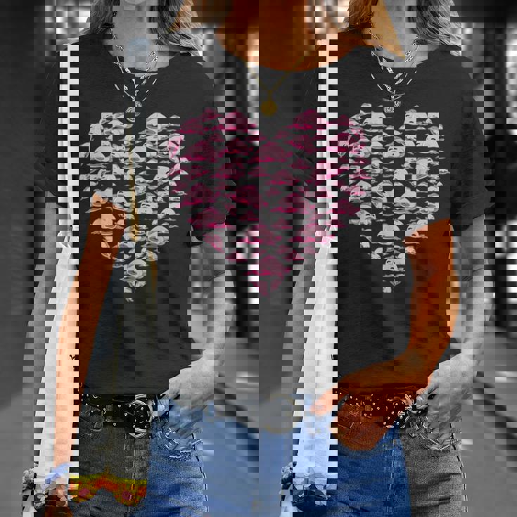 ブロブフィッシュ ラブ 深海 魚 海 動物 ハート ブロブフィッシュ Tシャツ 彼女への贈り物