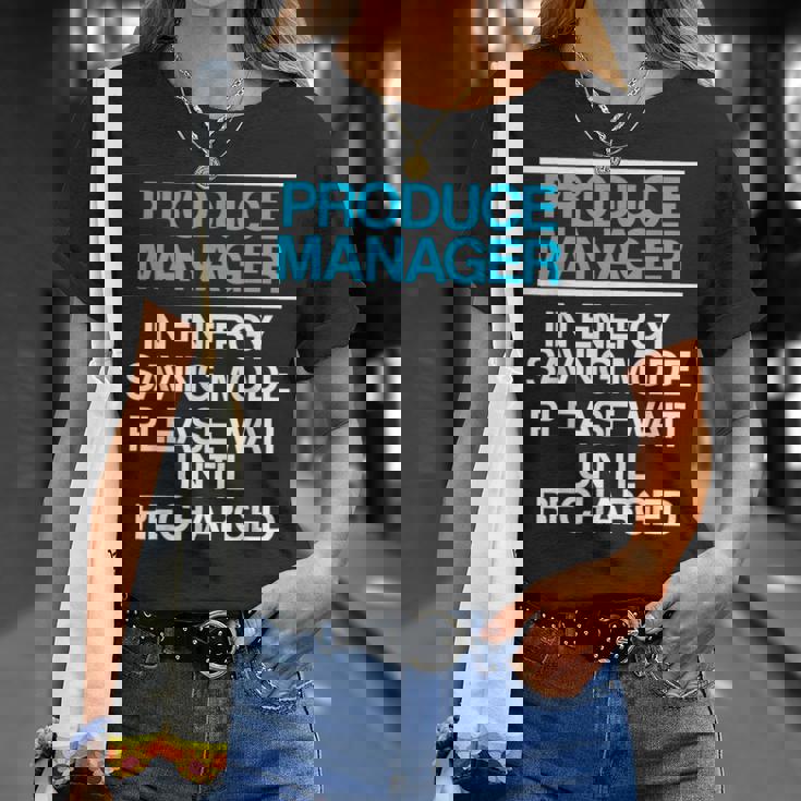 プロデュースマネージャー 食料品店スーパーバイザー Tシャツ 彼女への贈り物