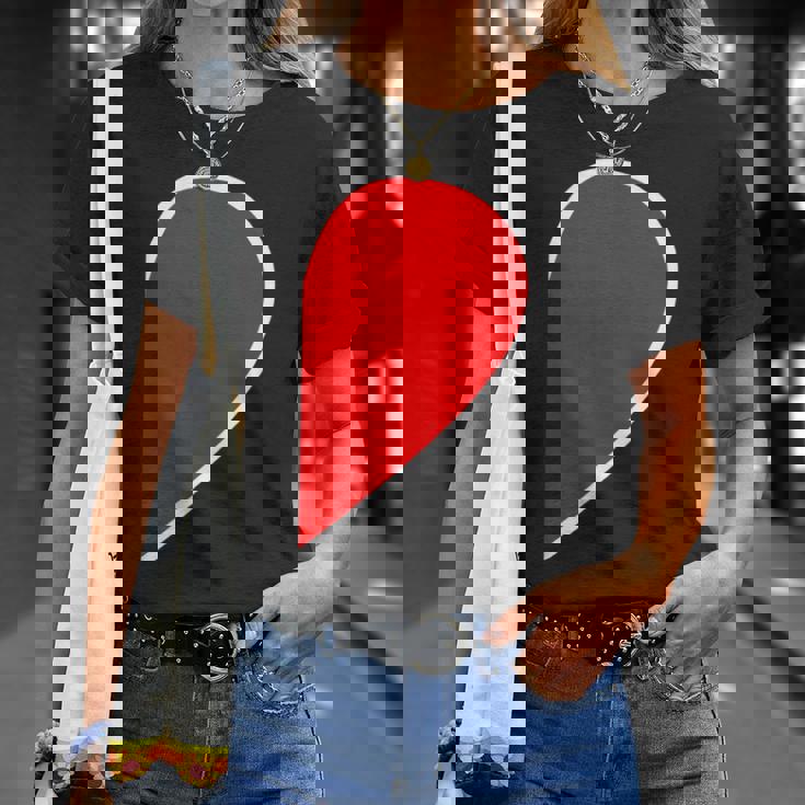 ペア ハート 親子 恋人（Right 右）（ビューティフルライフ）半分 コーデ リンク ルック かわいい Tシャツ 彼女への贈り物