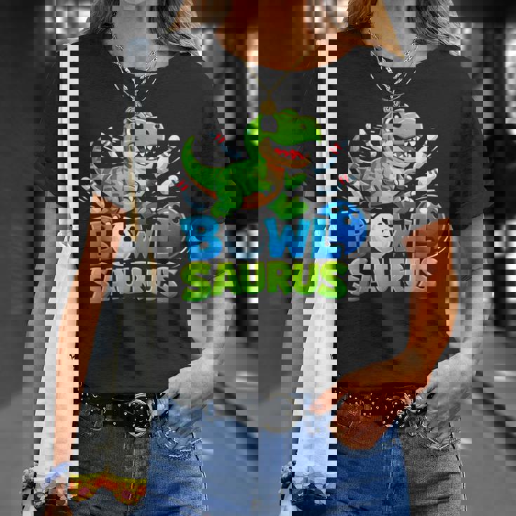 ボウリング 恐竜 Tレックス キュート グラフィック キッズ 幼児 男の子 ボウラー Tシャツ 彼女への贈り物