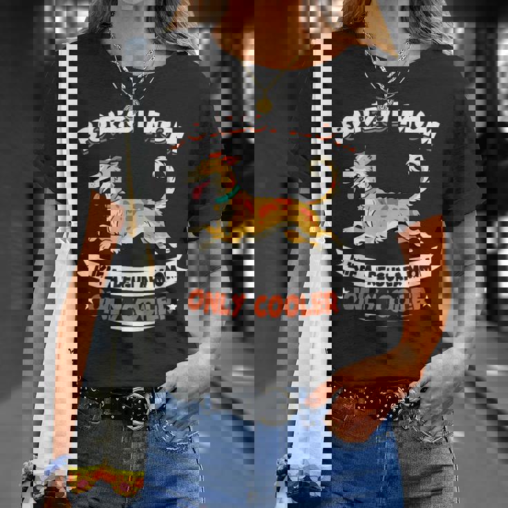 ボルゾイママ、まるで普通のママ専用クーラー-ボルゾイ犬 Tシャツ 彼女への贈り物