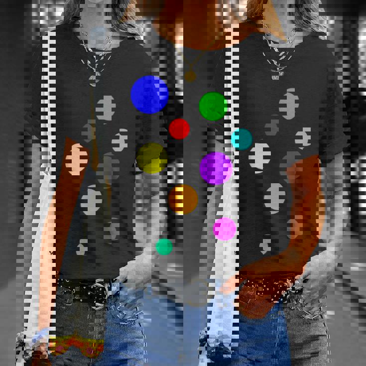 ポップ Dots カラフルドット 水玉【Pop】模様プリント アート おしゃれ Tシャツ 彼女への贈り物