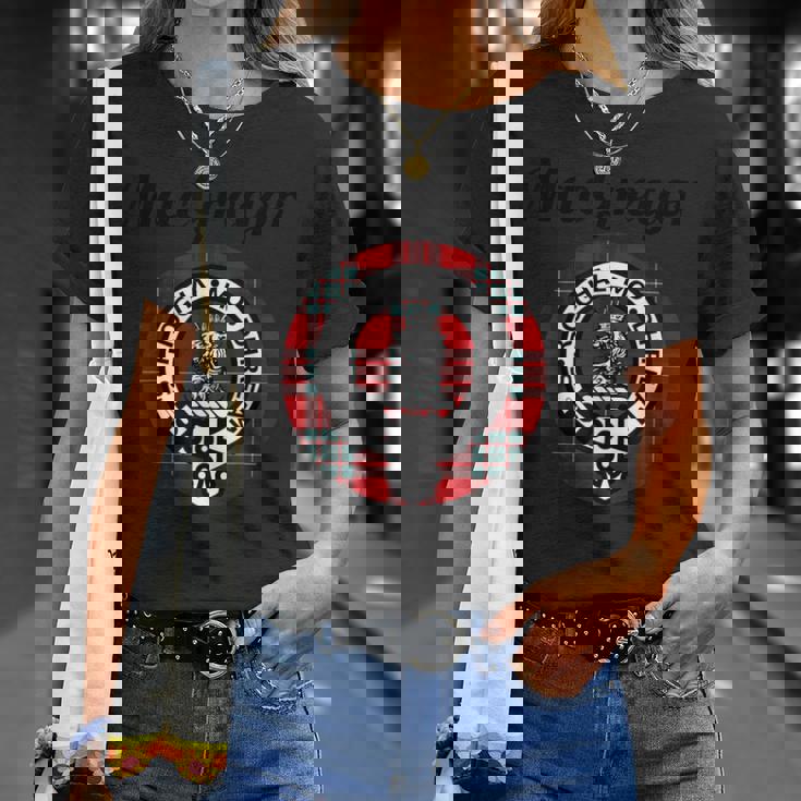 マクレガー クラン スコットランド 名前 紋章 タータン Tシャツ 彼女への贈り物