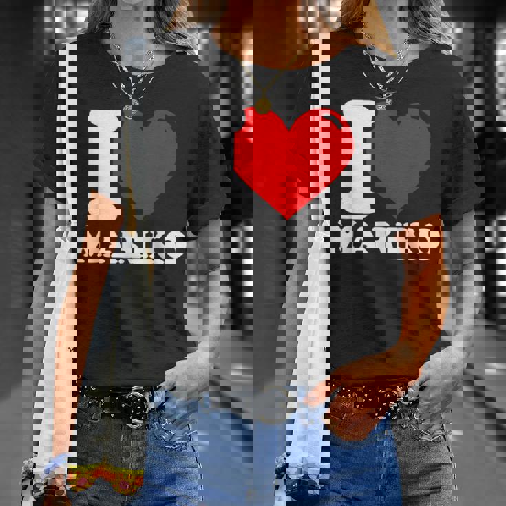 マリコという名前が大好きです Tシャツ 彼女への贈り物