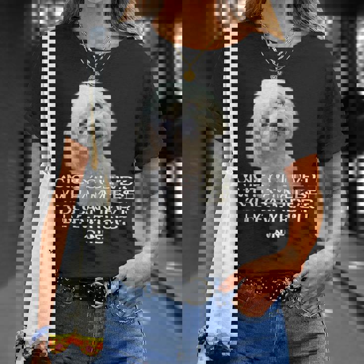 マルチーズ犬愛好家 子犬オーナー 真の愛 引用句デザイン Tシャツ 彼女への贈り物