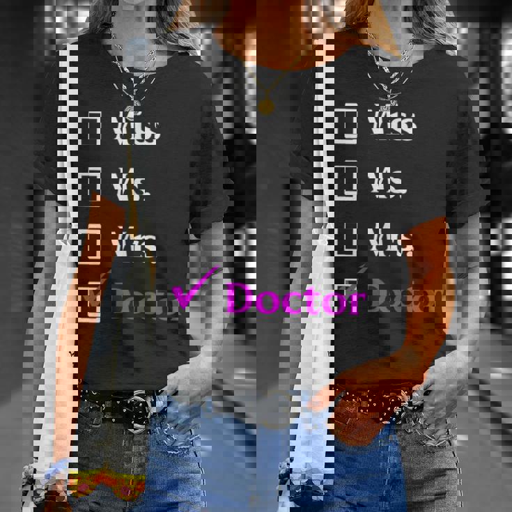 ミス・ミセス・ドクター Tシャツ 彼女への贈り物