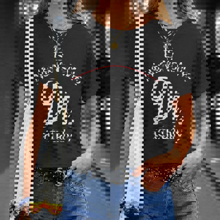 ミス・ミセス・ドクター、実はドクターへの感謝です 長袖tシャツ Tシャツ 彼女への贈り物