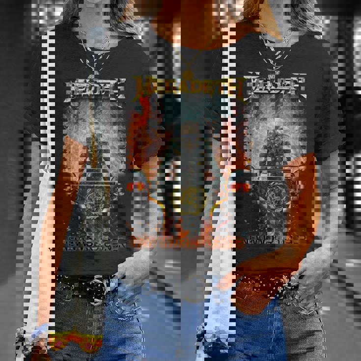 メガデス 新世界秩序 長袖tシャツ Tシャツ 彼女への贈り物