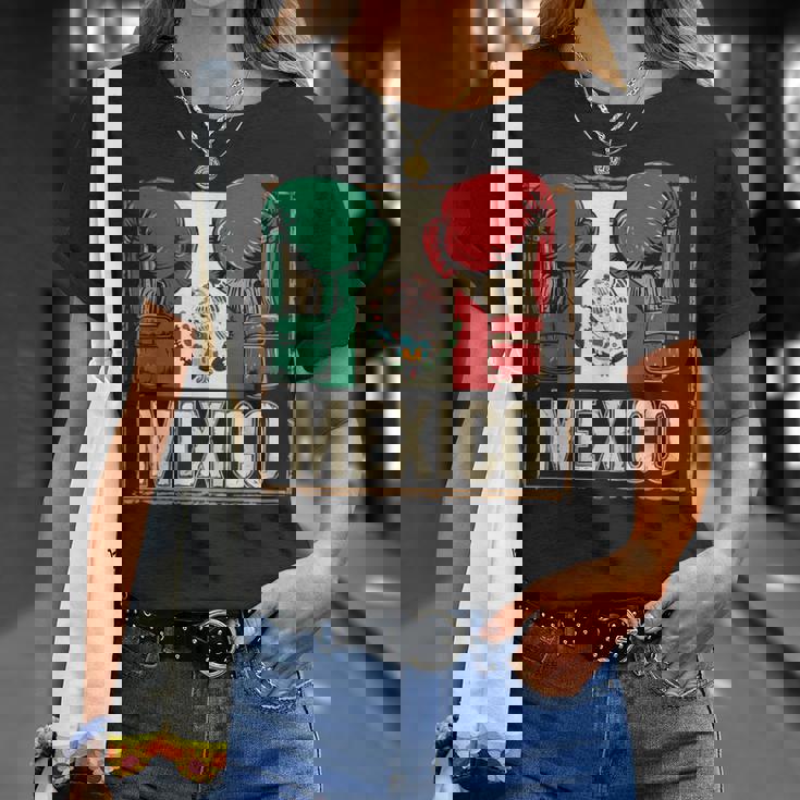 メキシコ ボクシンググローブ メキシコプライド スポーツファン ボクサーメンズ Tシャツ 彼女への贈り物