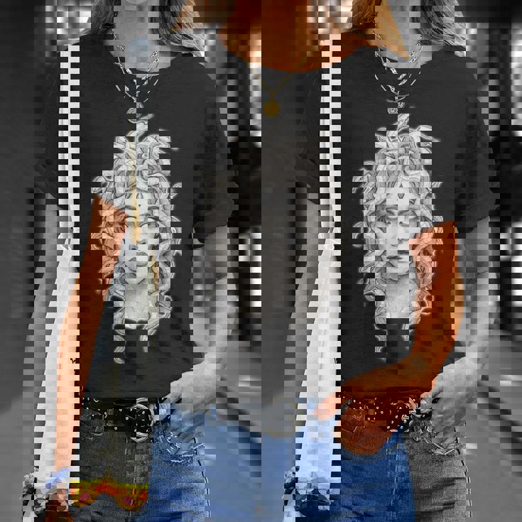 メデューサ ゴシック 女神 蛇 タトゥー Tシャツ 彼女への贈り物