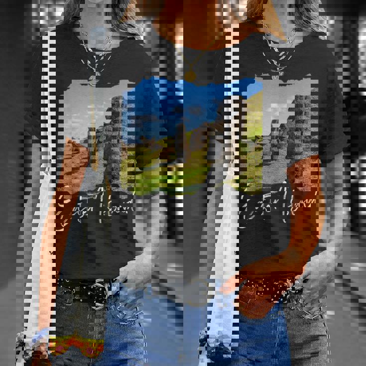 モアイ像 イースター島 ラパヌイ Tシャツ 彼女への贈り物