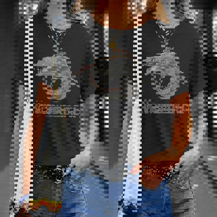 モササウルス 恐竜 海洋爬虫類 古代海洋生物 Tシャツ 彼女への贈り物