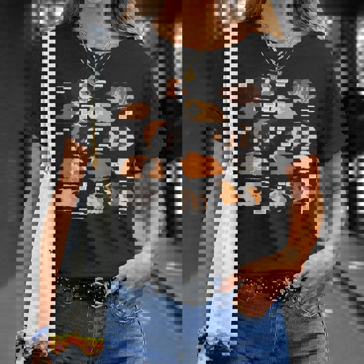 モルモット犬種シャツ Tシャツ 彼女への贈り物