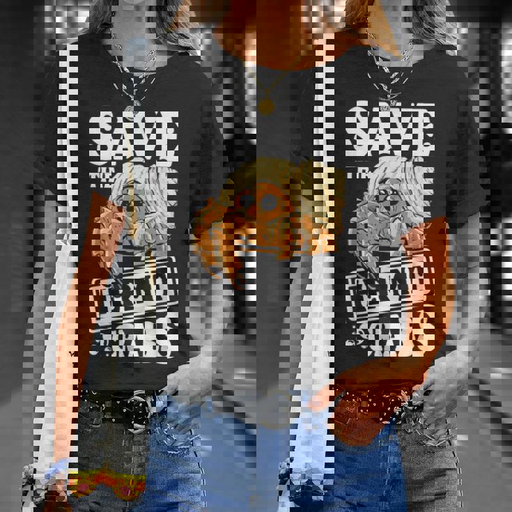 ヤドカリを救う Tシャツ 彼女への贈り物