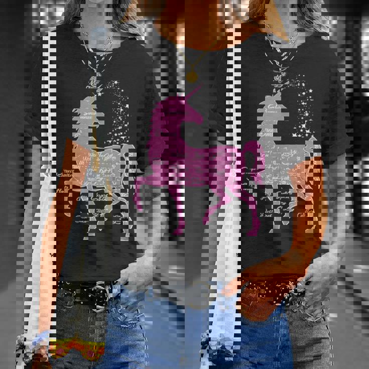 ユニコーン 解剖学 面白い ユニコーンの解剖学 Tシャツ 彼女への贈り物