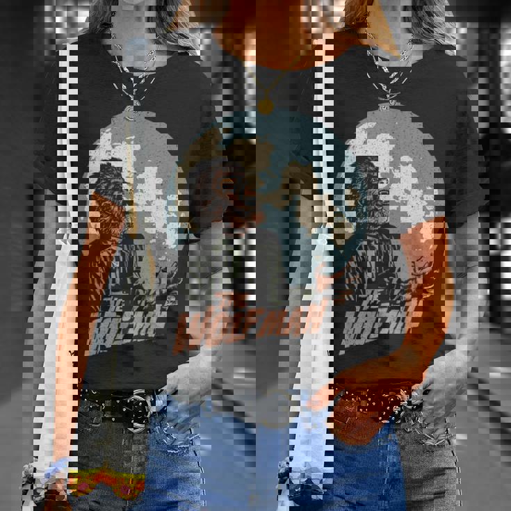 ユニバーサル モンスター ウルフマン ムーン Tシャツ 彼女への贈り物