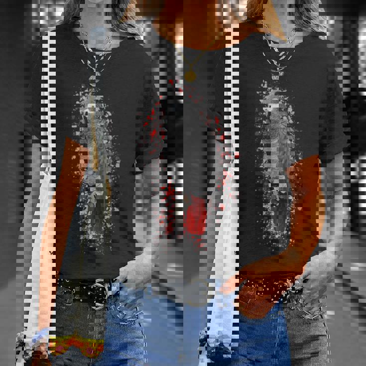 ヨウム 鳥 動物 図 バードウォッチング 贈り物 鳥類学者 生物学者 自然科学 Tシャツ 彼女への贈り物