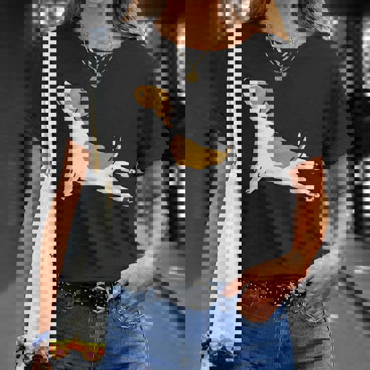 ヨガジャック・ラッセル・テリア犬 Tシャツ 彼女への贈り物