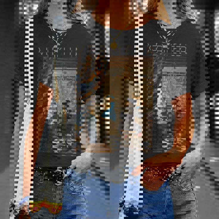 ヨハネス・フェルメール 絵画の芸術 Tシャツ 彼女への贈り物