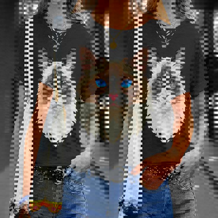 ラグドール猫ラグドール猫猫ママ甘いラグドール猫 Tシャツ 彼女への贈り物