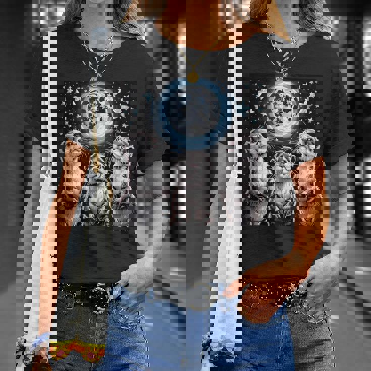 ラッコ マーチ カワウソ ハウリング 月 ヴィンテージ ラッコ Tシャツ 彼女への贈り物