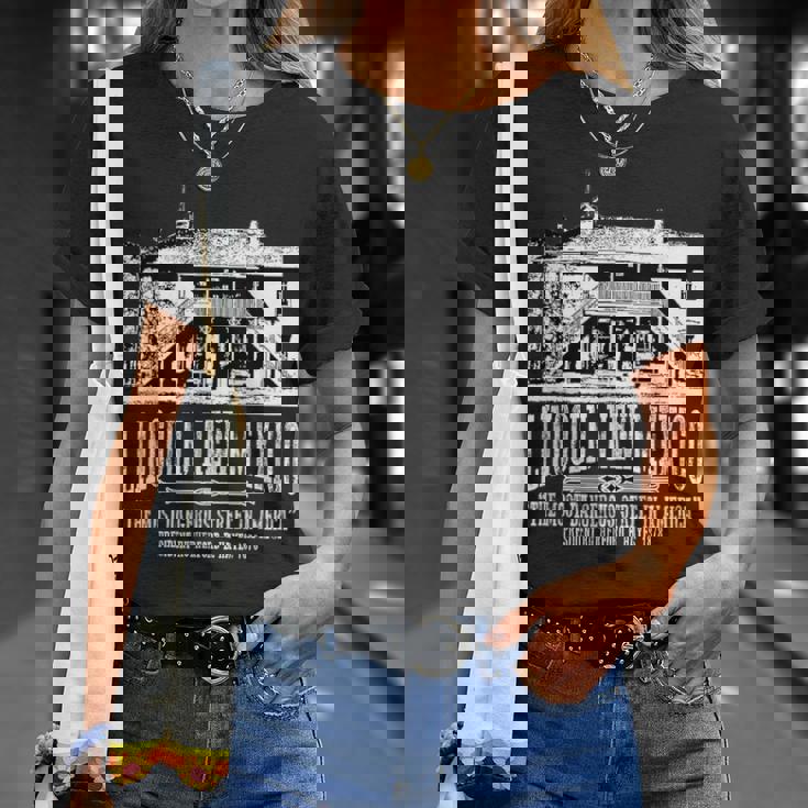 リンカーンニューメキシコ旧裁判所ビリー・ザ・キッド・エスケープス Tシャツ 彼女への贈り物