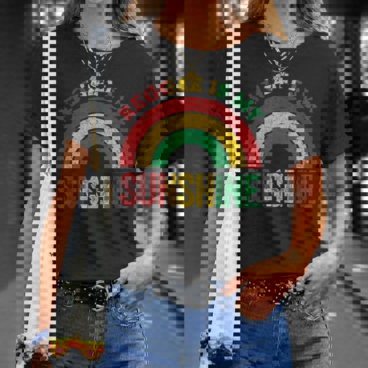 レゲエ イズ マイ サンシャイン シャツ ヴィンテージ レインボー レトロ サンシャイン Tシャツ 彼女への贈り物