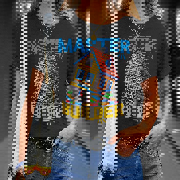 レゴのレンガ造りマスタービルダー面白い曲がった家。 長袖tシャツ Tシャツ 彼女への贈り物