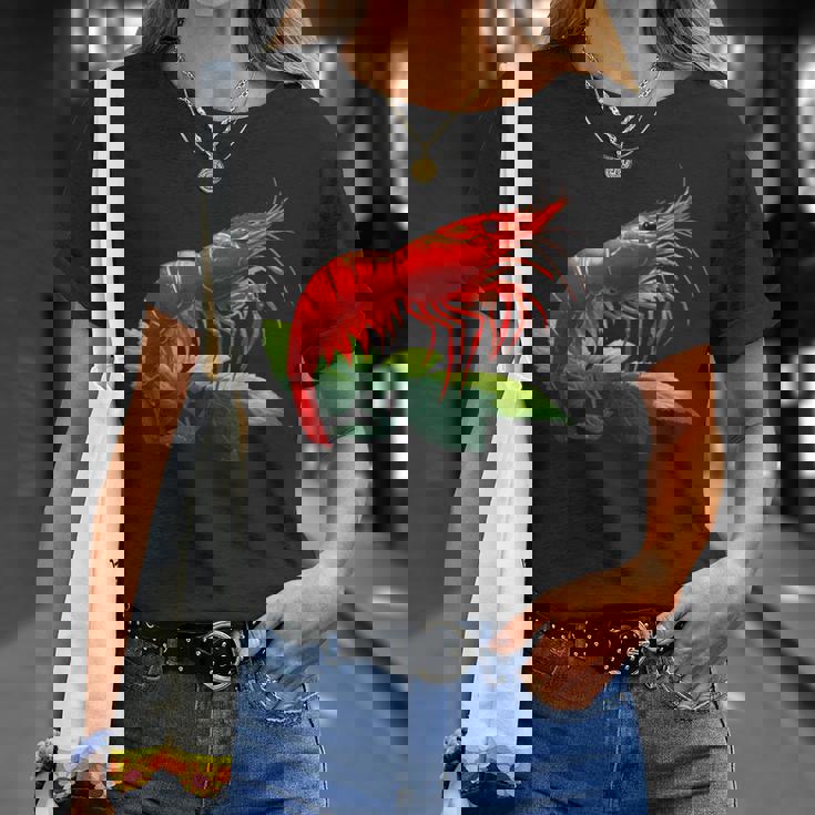 レッドチェリー シュリンプ ブリーダー ネオカラディナ 淡水水槽 Tシャツ 彼女への贈り物