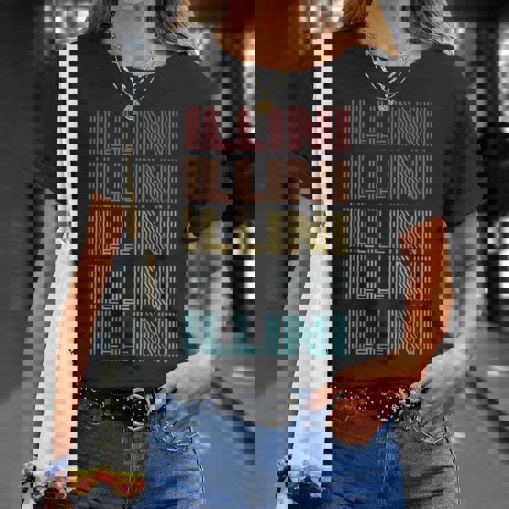 レトロ ヴィンテージ Illini Tシャツ 彼女への贈り物