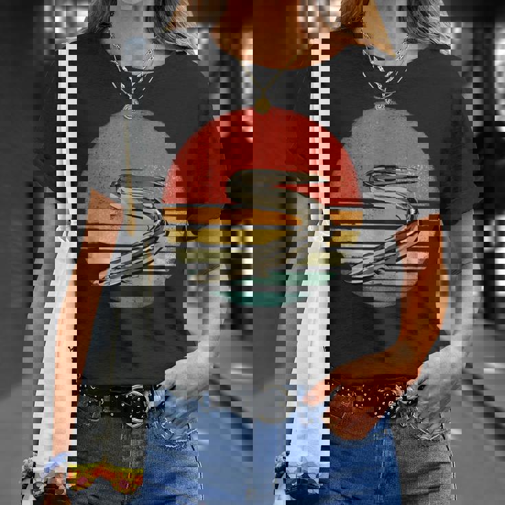 レトロ ヴィンテージ ウナギ 自然 うなぎ 恋人 Tシャツ 彼女への贈り物