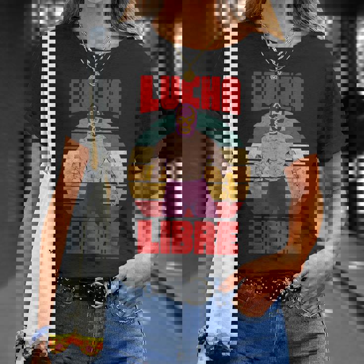 レトロ ヴィンテージ レスラー ルチャリブレ メキシコレスリング Tシャツ 彼女への贈り物