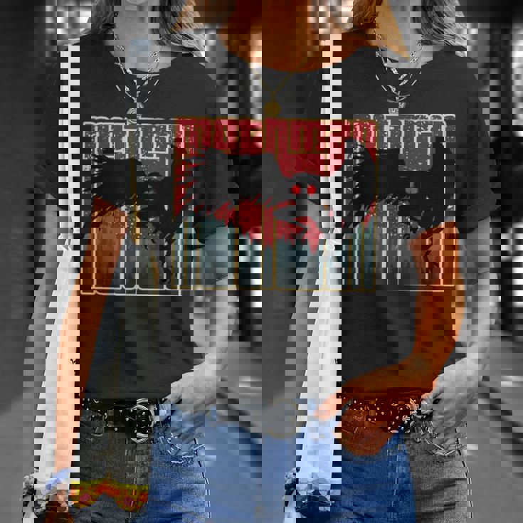 レトロモスマン-オリジナルのウェストバージニアクリプティッドアートワーク Tシャツ 彼女への贈り物