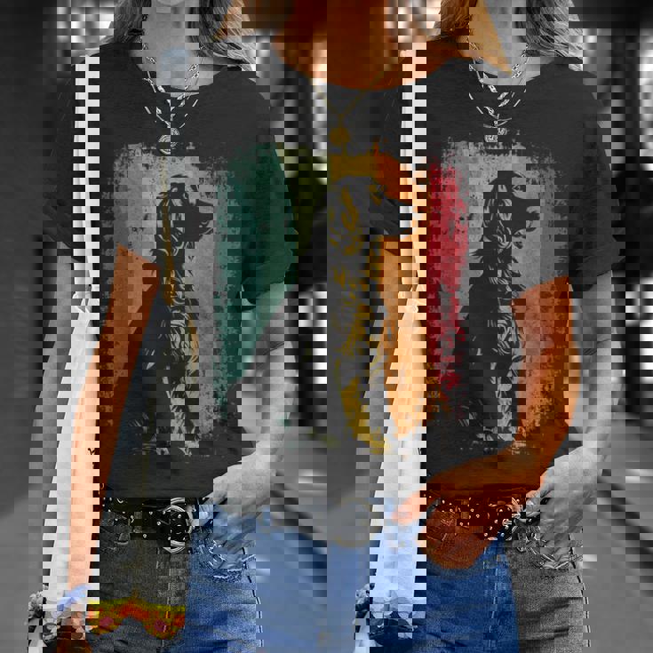 レトロヴィンテージドッグデザインイングリッシュコッカースパニエル Tシャツ 彼女への贈り物