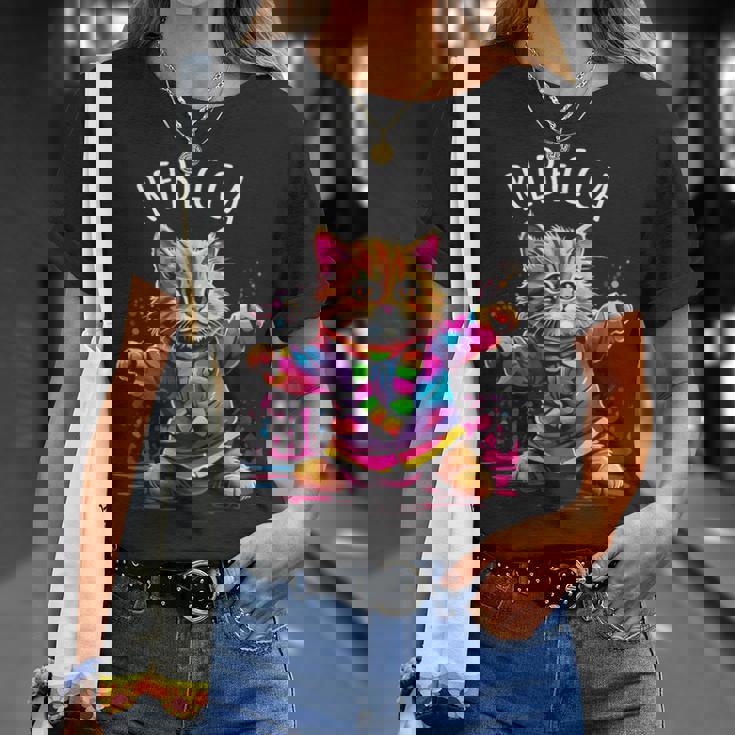 レベッカ 踊る子猫デザイン 女の子 名前 レベッカ Tシャツ 彼女への贈り物