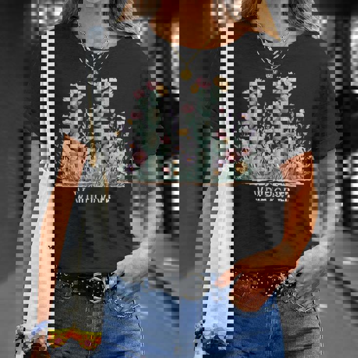 ワイルドフラワー ボヘミアン 砂漠の花 Tシャツ 彼女への贈り物