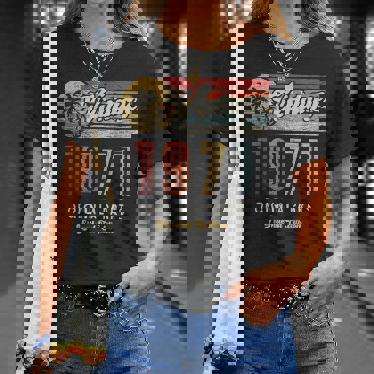 ヴィンテージ 1971 オリジナルパーツ パームス 55歳の誕生日 Tシャツ 彼女への贈り物