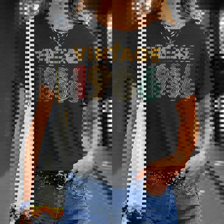 ヴィンテージ 1986 40歳の誕生日プレゼント 男性 女性 40歳 Tシャツ 彼女への贈り物